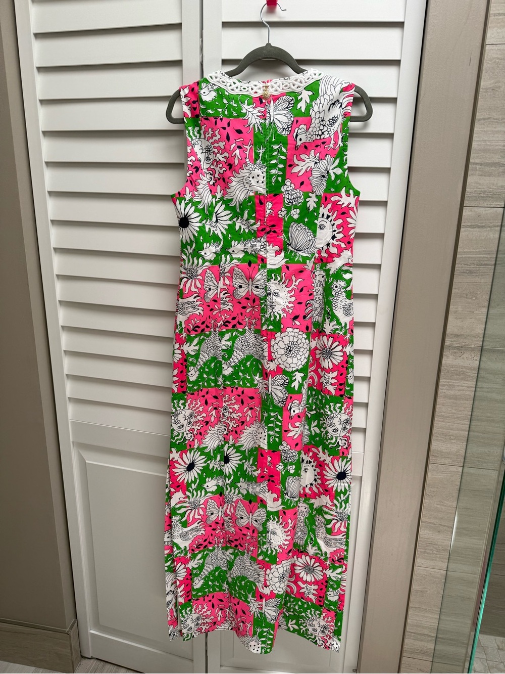 Lilly Pulitzer Pink, Green & White Floral Sleeveless Maxi Dress Never worn. - Picture 5 of 7